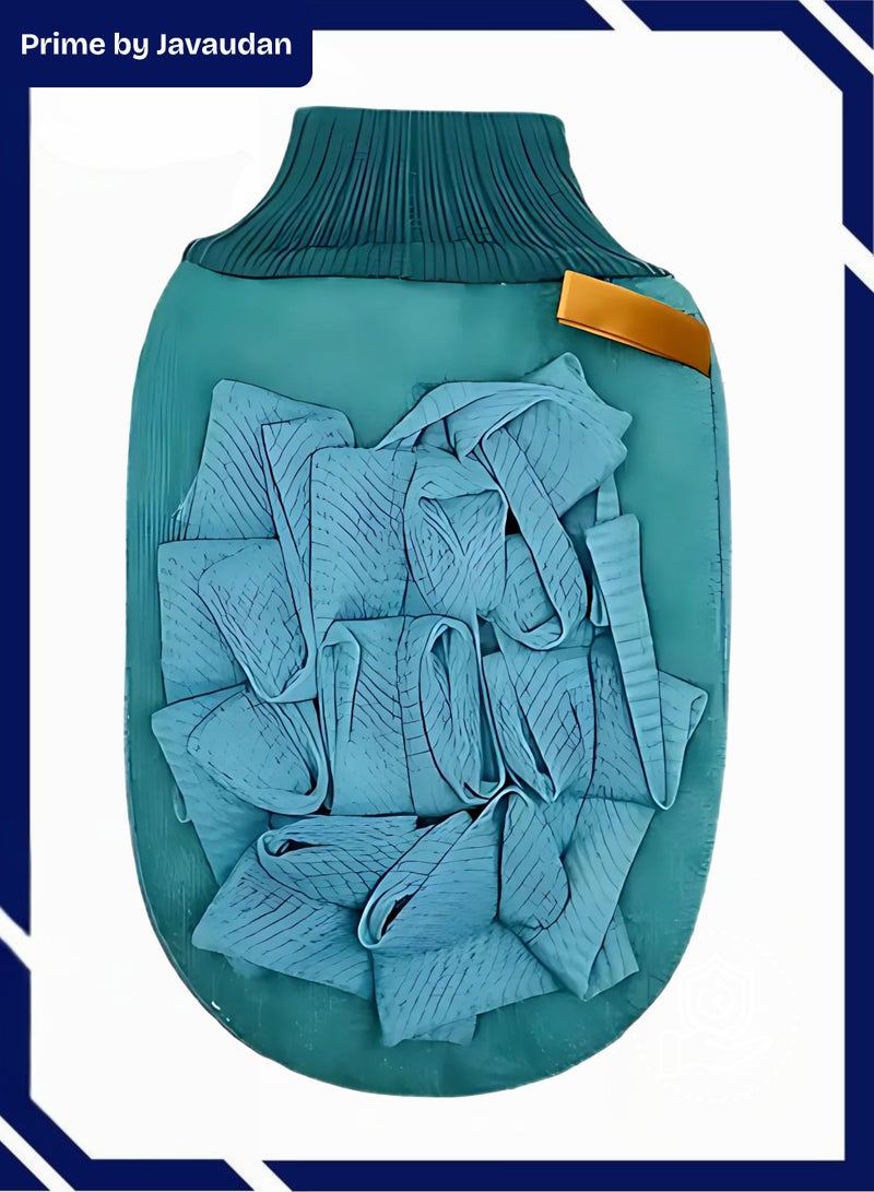 3 in 1 Bath Glove Moroccan Bath Loofah Soft Shower Mesh Soft Cotton Glove Eco Friendly Skin Deep Exfoliating Cotton Gloves - Image 1