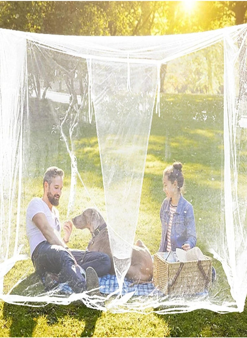 Sleep night Canopy Mosquito Net Full Netting Bedding Bedroom Decoration Hanging Bed Valance 4 Corner Tie 150 X 180 cm White  - Image 4