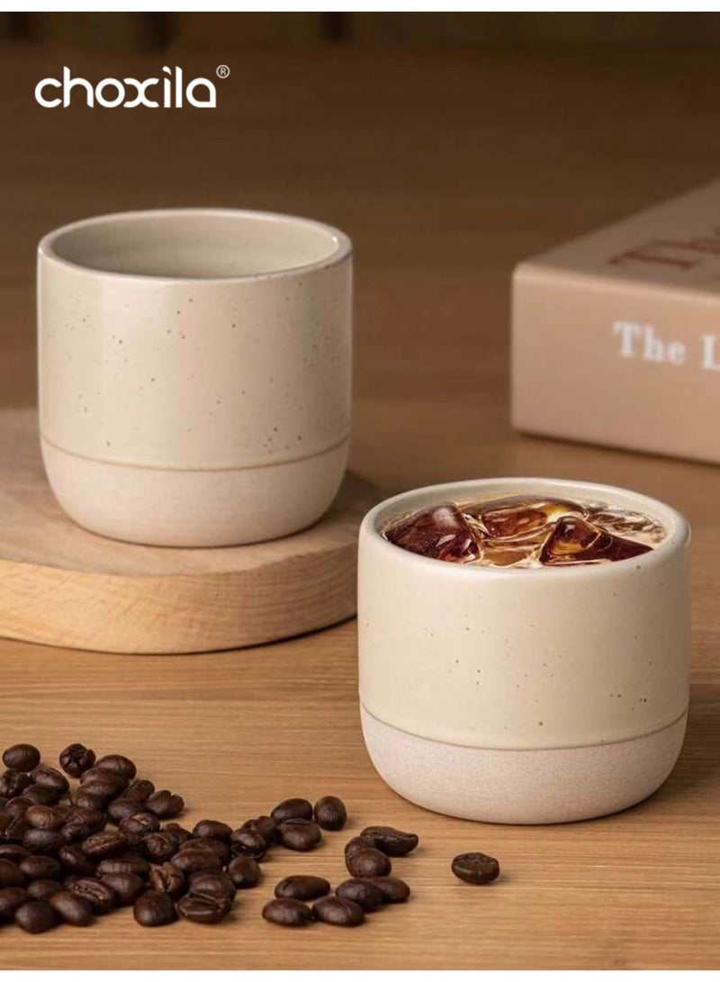 choxila 6pcs/set Ceramic coffee cup, Saudi coffee cup, A cup of coffee, Espresso mug, Tea cup, Milk cup, Juice glass, For home gatherings, Afternoon tea, Hotels, Camping, Office, Festival gifts 230ml - Image 5