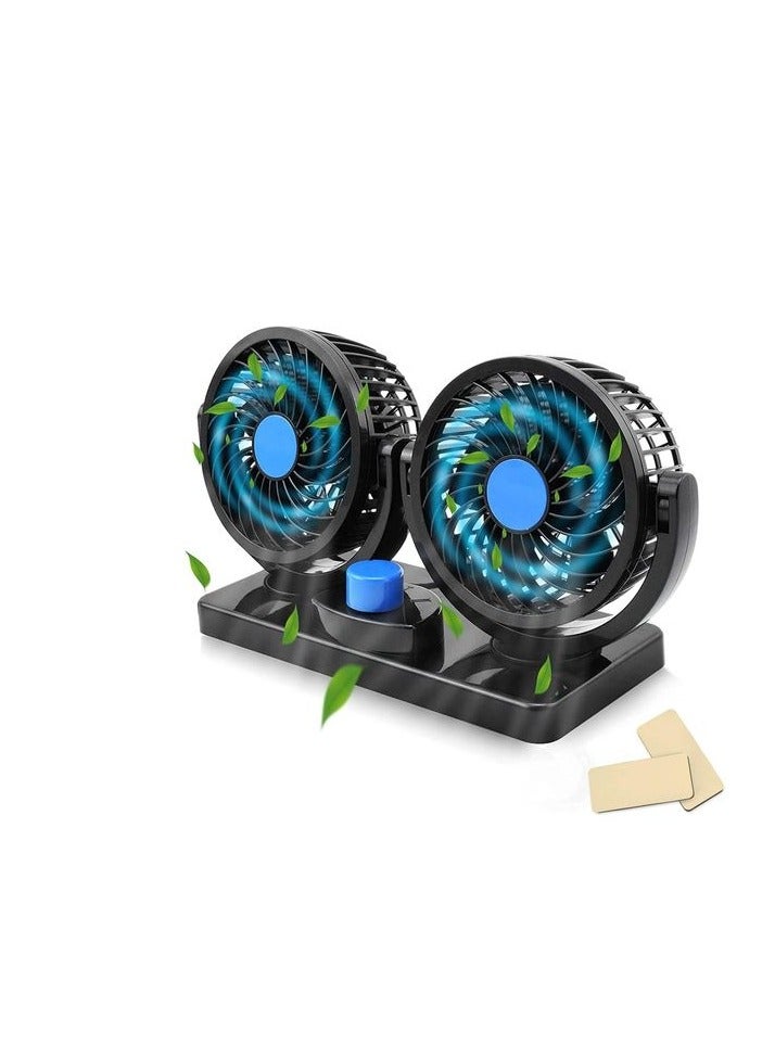 Double Car Fan With Durable And Comfortable Design For Effective In-Car Cooling, 360 - Image 4
