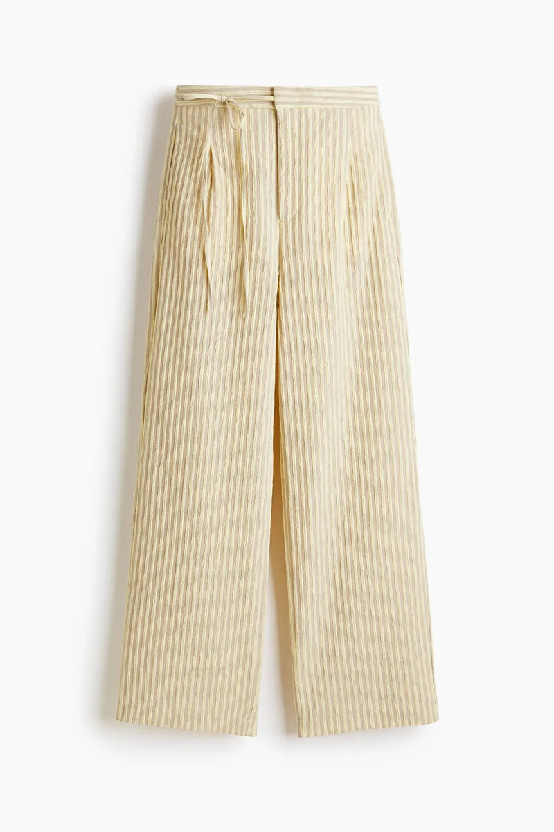 H&M Tie-detail trousers