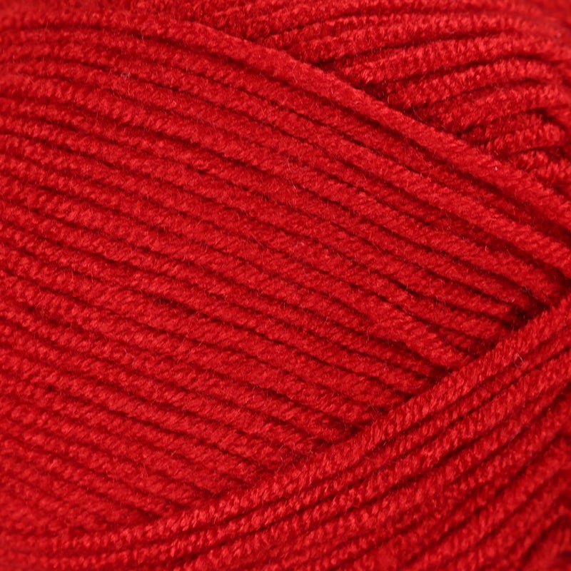 Makromecity Softee Baby Yarn,%100 Premium Anti-Pilling Acrylic, 3.5 Oz, 273 yd (100gr/250 mt), Soft Yarn for Crocheting and Knitting (Red, 1 Skein) - Image 2