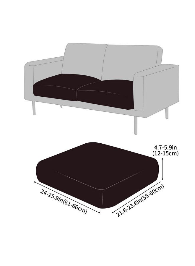 Fuloon Faux Leather Couch Cushion Slipcover, Waterproof Stretch Covers For Sofa, Rv Chair Seat Cover, Individual Loveseat Couch Cushion Replacement, Pu Leather Sofa Slipcovers(2 Pack, Black) - Image 5