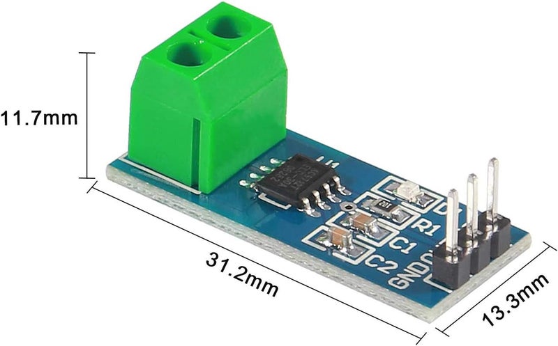 Atnsinc 3PCS 30A Range Current Sensor ACS712 Module AC/DC for Arduino (30A) - Image 2