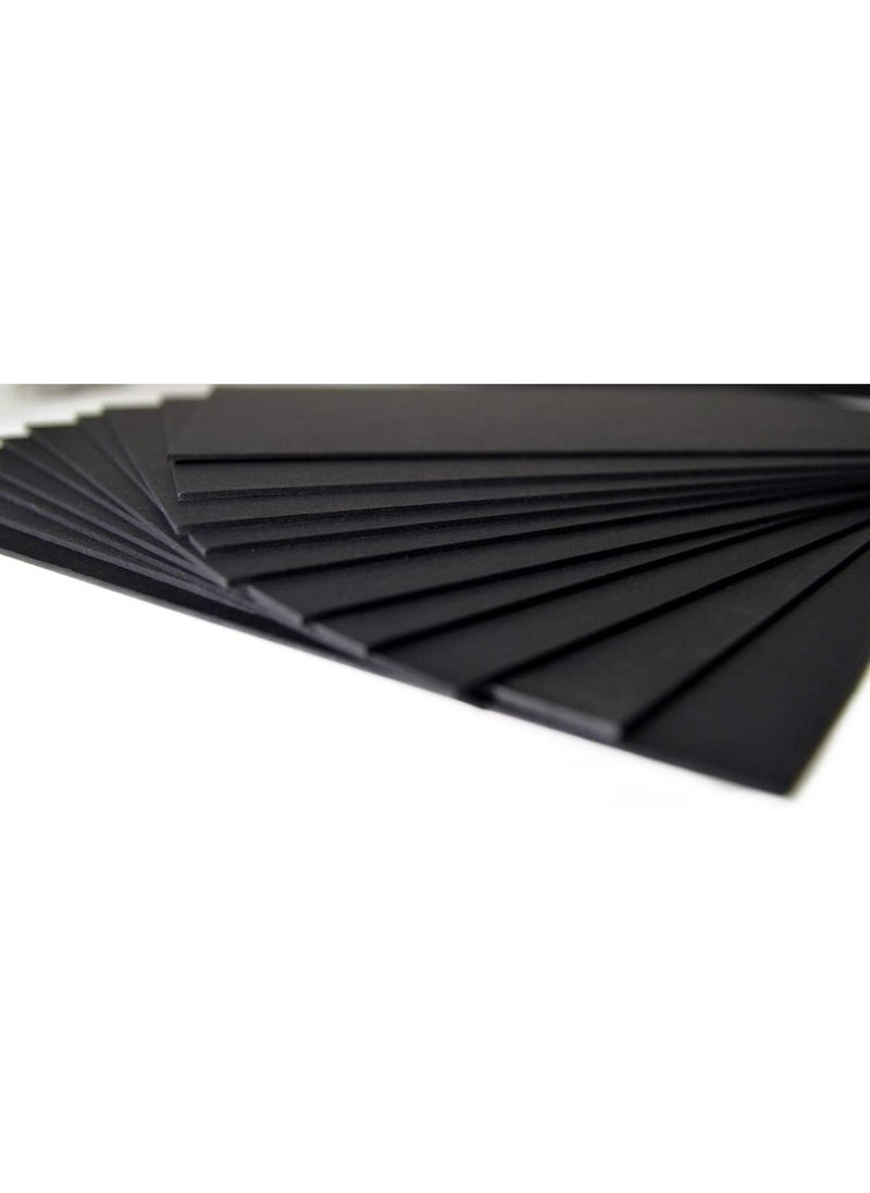 BPA - A3 Black Mounting Board Z Black Colour Pack of 4 Cardstock paper-600 GSM 1mm Thick Size 297mm X 420mm - Image 1