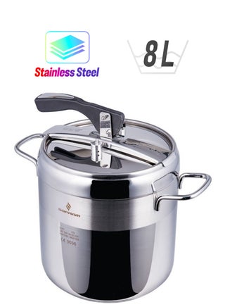 8 LiterLiters Sofram steel pressure cooker size 8 Liter SILVER - pzsku/Z8E7718D727E7CEE97E04Z/45/1745597694/3c36e5ce-7cd5-45b4-96a2-f18bd97a897a