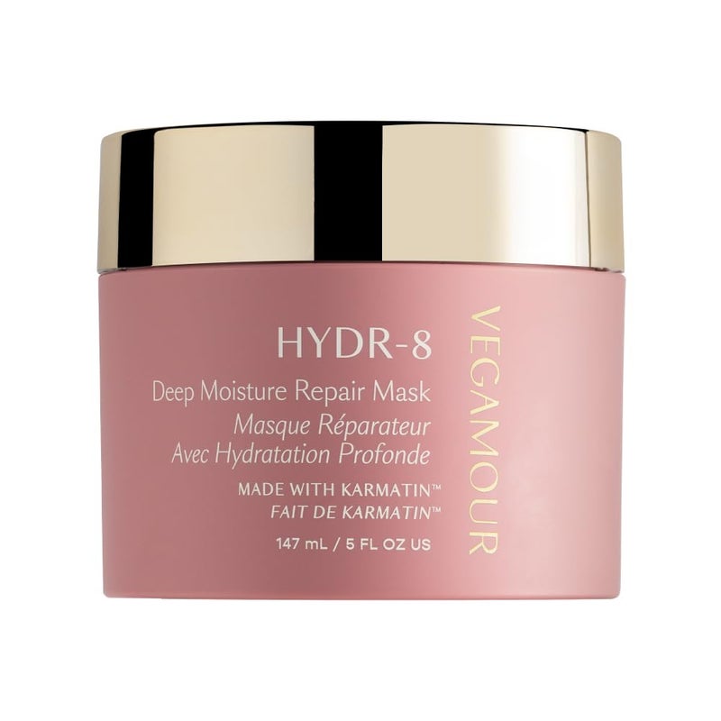 VEGAMOUR HYDR-8 Deep Moisture Repair Mask, Deep Conditioner Hair Mask Formulated Without Sulfates for Dry, Damaged, Frizzy Hair, Floral & Vanilla Scent, 5 fl. oz. - Image 1