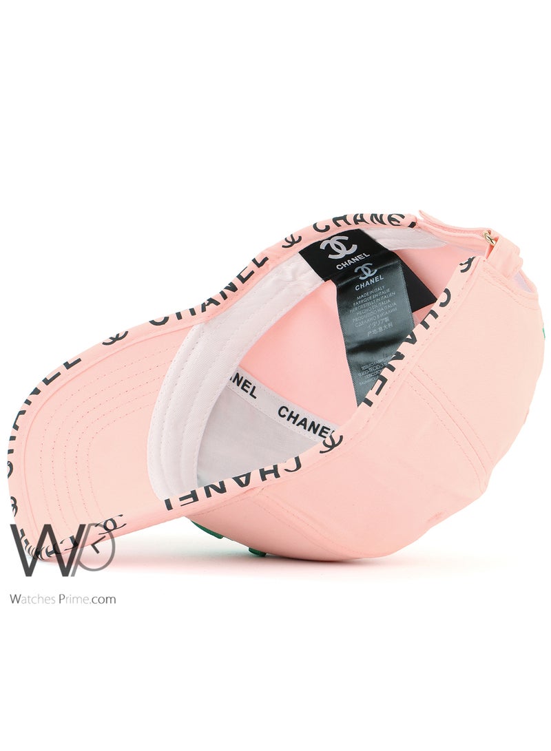 Channel Master Chanel Baseball Cap Pink Color Cotton Hat - Image 4