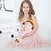 free-space freespace Angel Doll for Girl Baptism Gifts Stuffed Plush Toy Sunday School Religious for Kids 12 inch Pink - Image 4