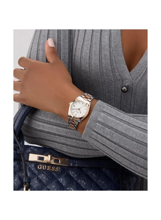 GUESS Ladies 2-Tone Date Watch
