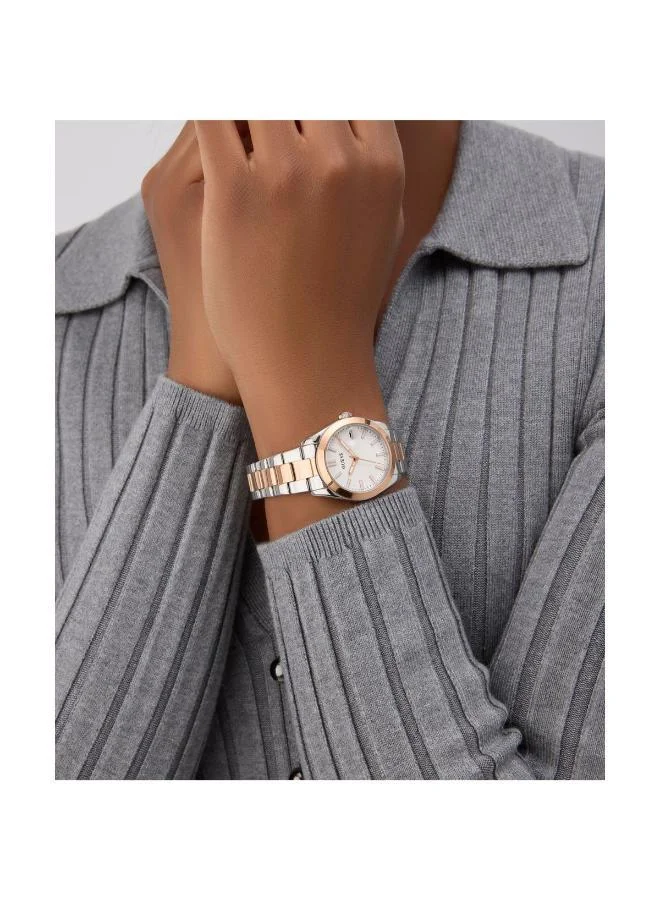 Guess  Ladies 2-Tone Date Watch for Women | Best Price UAE