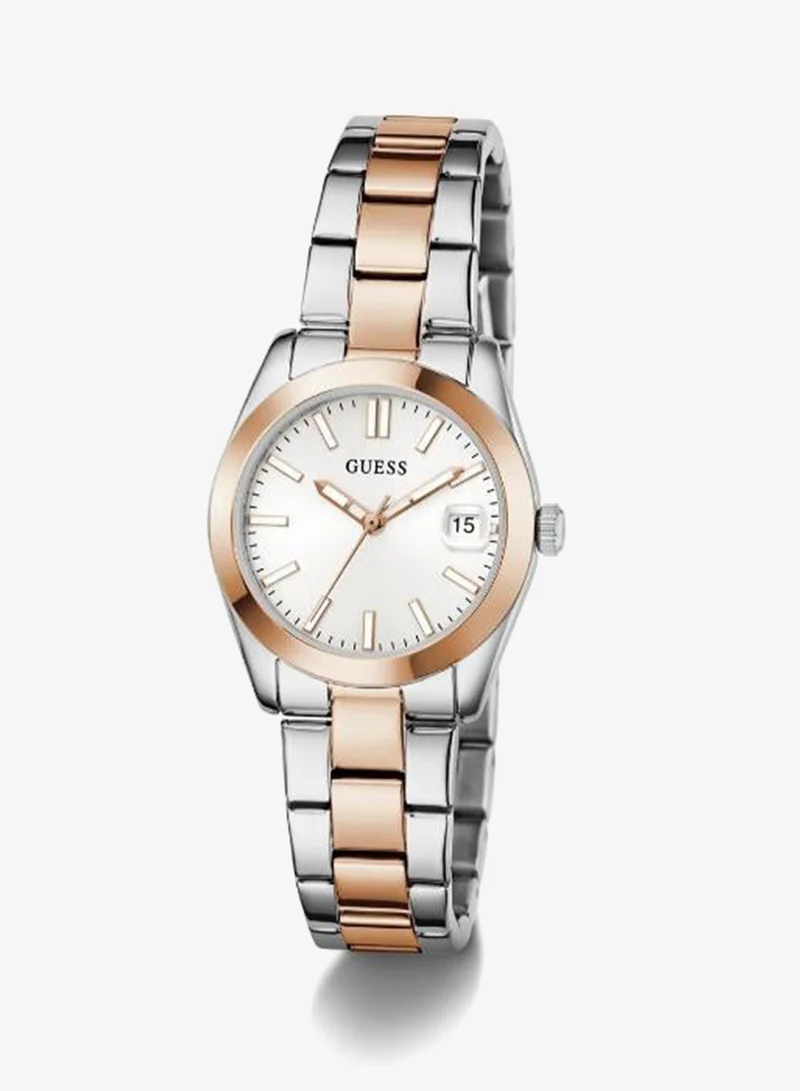 Guess  Ladies 2-Tone Date Watch for Women | Best Price UAE