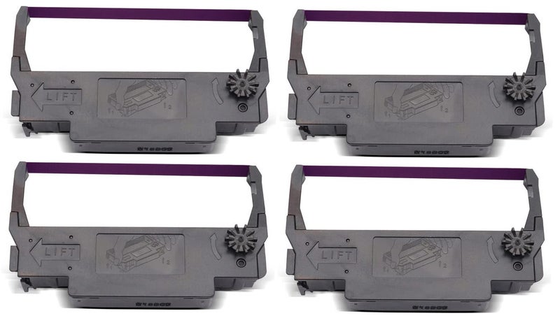 VAVIA Ep ERC 38 Cartridge Ribbon Compatible for Epson TM-300,TM U210D,TM U220D TM-U220 TM-U220-B (Purple 4) - Image 1