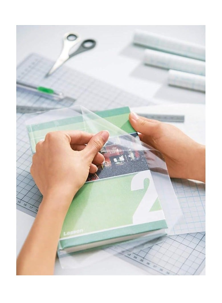 Self Adhesive Cover Clear Pack of Rolls 45CM X 15 yards kids Cover Book Covers Adhesive Transparent Clear Books Covering Film Schools - Image 4