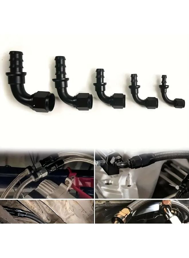 Red AN8 0 Degree Aluminum Swivel Hose End Fitting For Oil Fuel Universal - Image 2