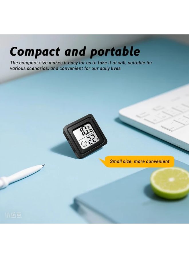 Black Digital Thermometer Hygrometer with LED Display for Home Bedroom Kitchen Baby Room - Image 4