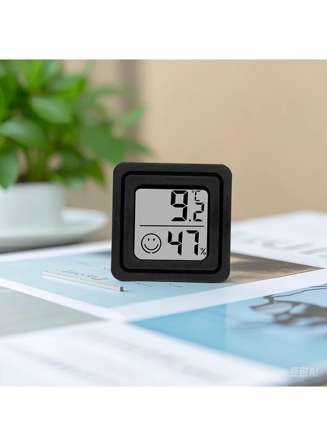 Black Digital Thermometer Hygrometer with LED Display for Home Bedroom Kitchen Baby Room - Image 5