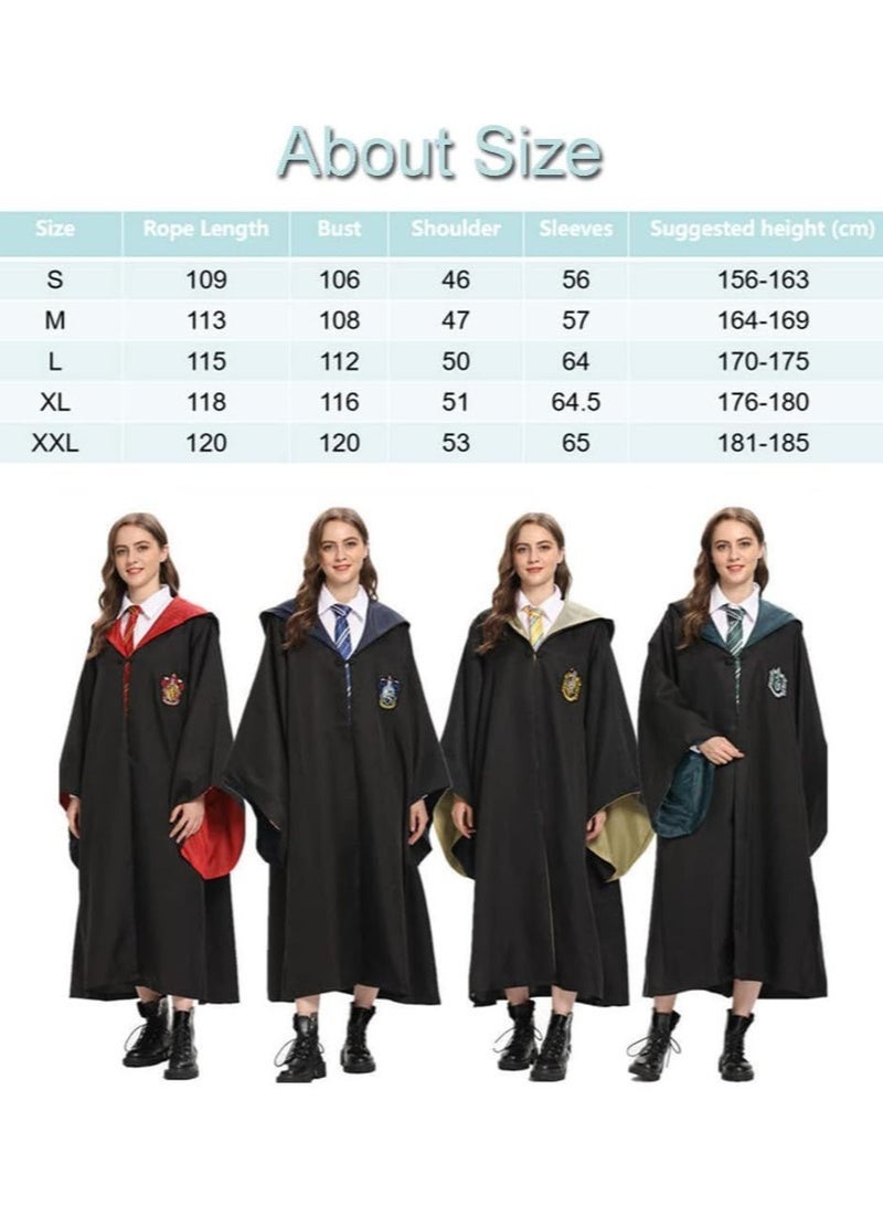 Arabest Compatible for 6 Piece Cos Performing Set, Gryffindor Deluxe Robe Childs Costume with Wand Tie Scarf,Costume for Fans Cosplay Gifts Accessory-M - Image 4