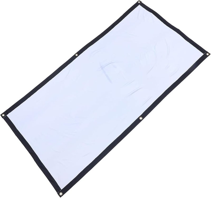 Foldable Polyester Projector Screen 100 Inch Anti Crease Indoor Outdoor Movie Screen - Image 1