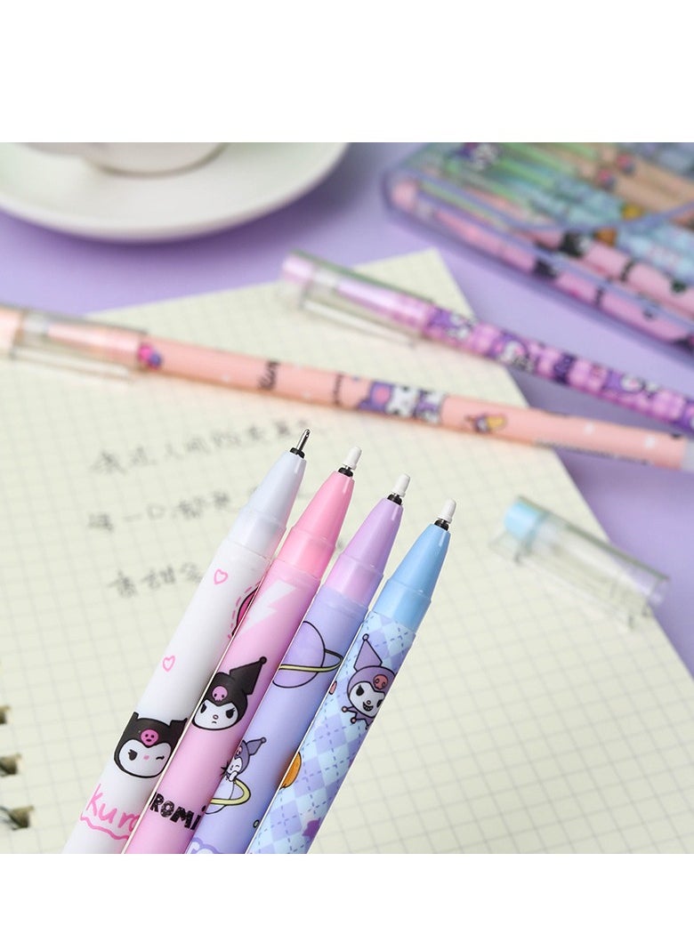 Generic - 12-Pieces Creative Cartoon Elf Kulomi Straight Neutral Pen Student Cute Signature Pen Office Gift Pen (Blue Refill) - Image 1