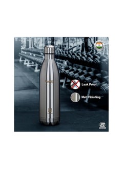 Sumeet Thermo1000 Stainless Steel 24 Hours Hot & Cold ISI Certified Double Walled Leak Proof Vacuum Flask/Water Bottle for Office/School/College/Gym/Picnic/Home/Trekking- 1000ml, Silver - pzsku/Z8E77B8294ECC518FE980Z/45/_/1732445189/61e9d8da-b472-4462-b0b0-8147eedc06b9