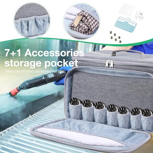 TXIYEAN Adjustable Compartments Carry Bag Compatible with Dupray Neat Steamer for Floors,Portable Steam Cleaner Storage Bag Household Hand Case with Extra Pockets（Case Only） - Image 3