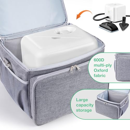 TXIYEAN Adjustable Compartments Carry Bag Compatible with Dupray Neat Steamer for Floors,Portable Steam Cleaner Storage Bag Household Hand Case with Extra Pockets（Case Only） - Image 4