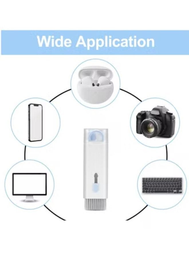 ACLIX - 7 in 1 Keyboard Cleaner Set, Computer MacBook Earphone Cleaning Kit, Tablet and Screen Dust Brush Blue - Image 1