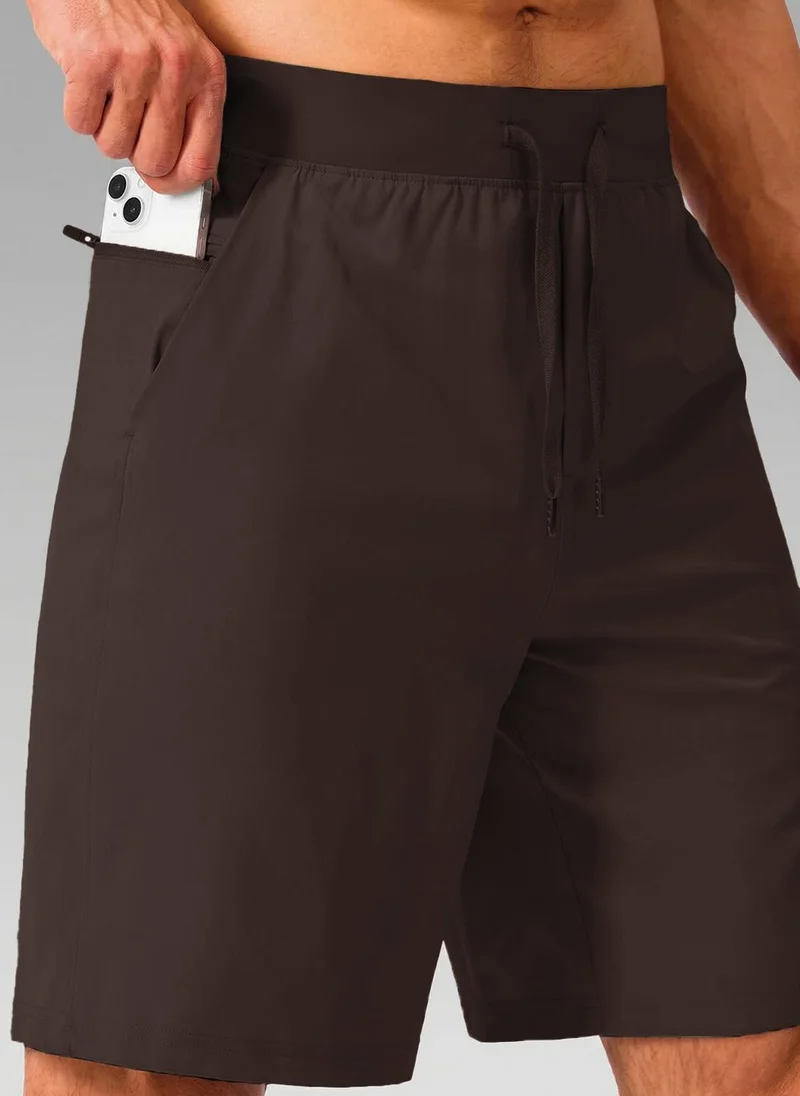 NOBERO Chocolate Fondant Nobero Oversized Shorts | Men’s Shorts | Relaxed Fit | Milano Ponte Knit | Knee-Length Mid-Rise Comfort | Elasticated Waistband | Available in 4 Colours for Men | Best Price UAE