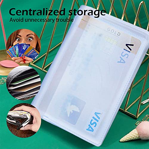 Lxnoap Plastic Wallet Insert Credit Card Holder Transparent (6 page 12 slots, 2 Pack) - Image 4