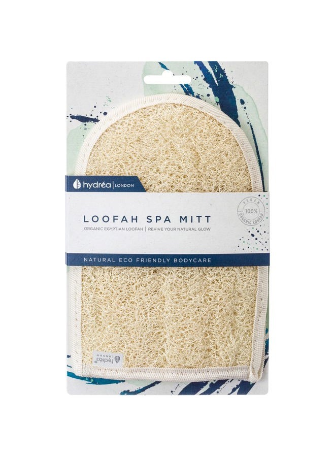 Hydrea London Exfoliating Glove - Organic Egyptian Shower Loofah & Dual-Sided Face Mitt Exfoliator - Body Scrubber for Men & Women, Dead Skin Cell Remover, & Bath Scrub for Deep Exfoliation & Detox - Image 1