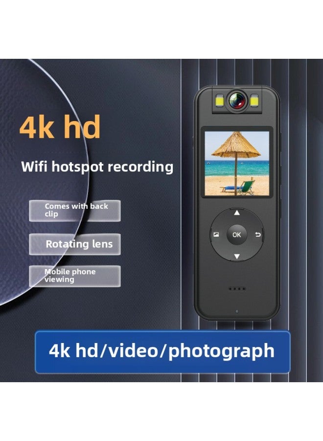CS09 4K مسجل عالي الوضوح كاميرا بمشبك خلفي 1080 بكسل كاميرا تسجيل مباشر كاميرا رياضية USB 2.0 واجهة التركيز التلقائي - اللون: CS09-4K - Image 2