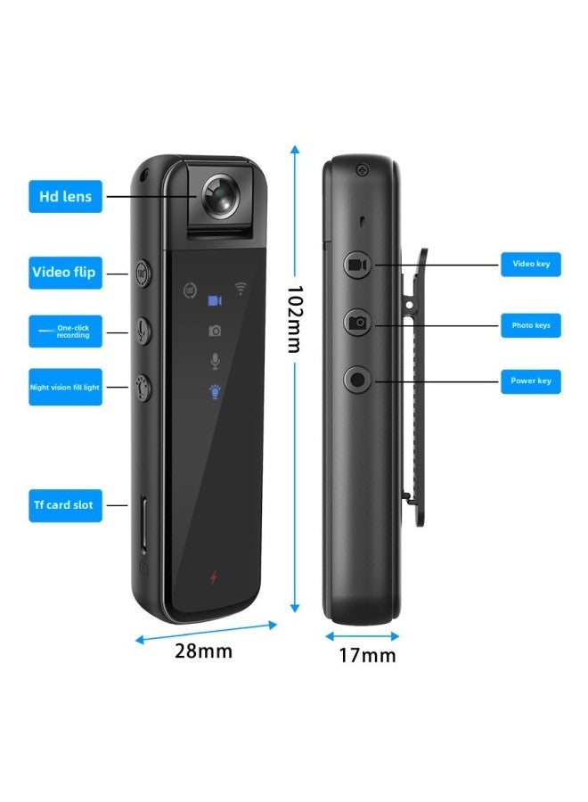 CS09 4K مسجل عالي الوضوح كاميرا بمشبك خلفي 1080 بكسل كاميرا تسجيل مباشر كاميرا رياضية USB 2.0 واجهة التركيز التلقائي - اللون: CS09-4K - Image 5