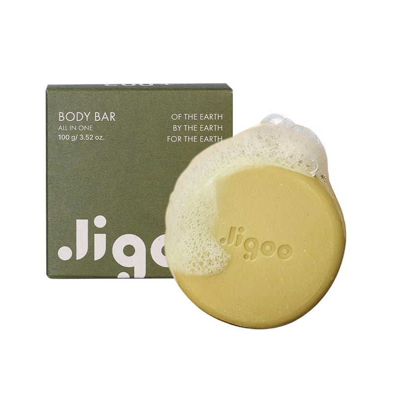 JIGOO Body Bar All in One 352oz 100g Cleansing Shea Butter Body Soap Korean Skin Care - Image 1
