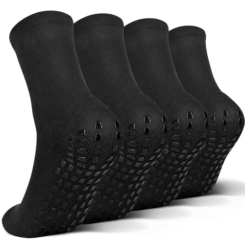 Raigoo Grip Slipper Socks For Kids(4-16 Years Old) Youth Boys & Girls, Cushioned Sport Athletic Hospital Socks - Image 1