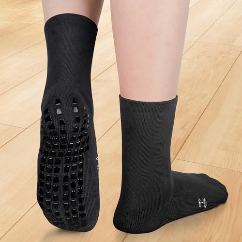 Raigoo Grip Slipper Socks For Kids(4-16 Years Old) Youth Boys & Girls, Cushioned Sport Athletic Hospital Socks - Image 2