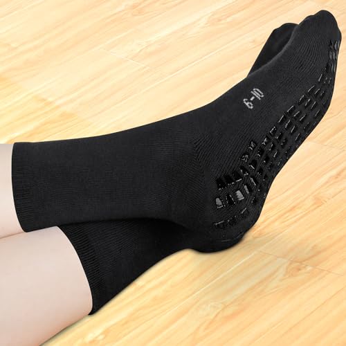 Raigoo Grip Slipper Socks For Kids(4-16 Years Old) Youth Boys & Girls, Cushioned Sport Athletic Hospital Socks - Image 5
