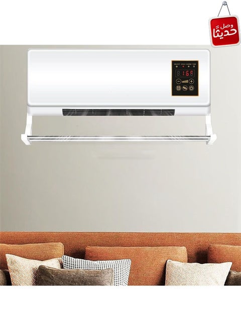 Hot and cold air heater, 2000 watts, equipped with a remote control
