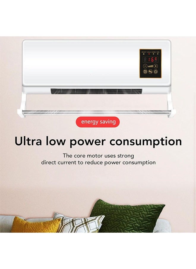 Hot and cold air heater, 2000 watts, equipped with a remote control