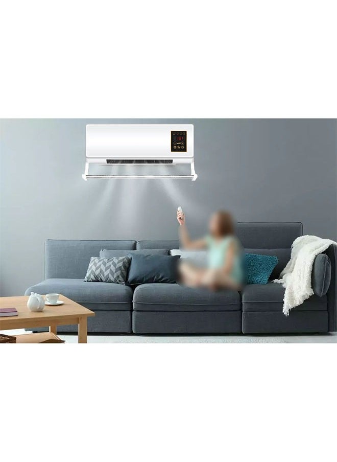 Hot and cold air heater, 2000 watts, equipped with a remote control