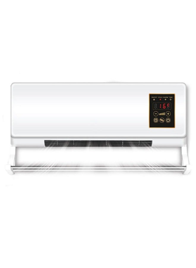 Hot and cold air heater, 2000 watts, equipped with a remote control