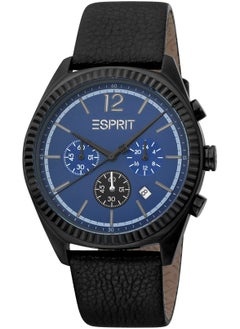 Esprit Stainless Steel Chronograph Men's Watch With Black Leather Band ES1G309L0035 - pzsku/Z8E780555B6DF9345F955Z/45/_/1715434498/14c099f7-0117-4aa7-aafe-beb128a562ed