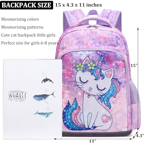 JIANYA School Backpack for Girls Preschool Kindergarten School Bag Bookbag with Chest Strap Kids Backpack Lunchbox Set - Image 5