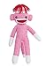 Plushland قرد الجوارب المحبوب من بلش لاند بارتفاع 8 بوصات لعبة محشوة ناعمة واقعية هدية للأطفال والرضع والمراهقين والفتيات والفتيان باللون الوردي - Image 2