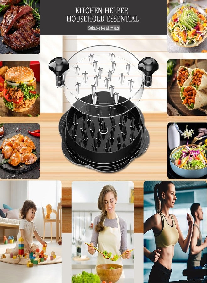 Vertdens Chicken Shredder, 10" Pro Chicken Shredder Tool Twist Large for Kitchen, Chicken Shredder Tool Twist, Chicken Crusher, Suitable for shredding All Kinds of Meat Products, Black - Image 2