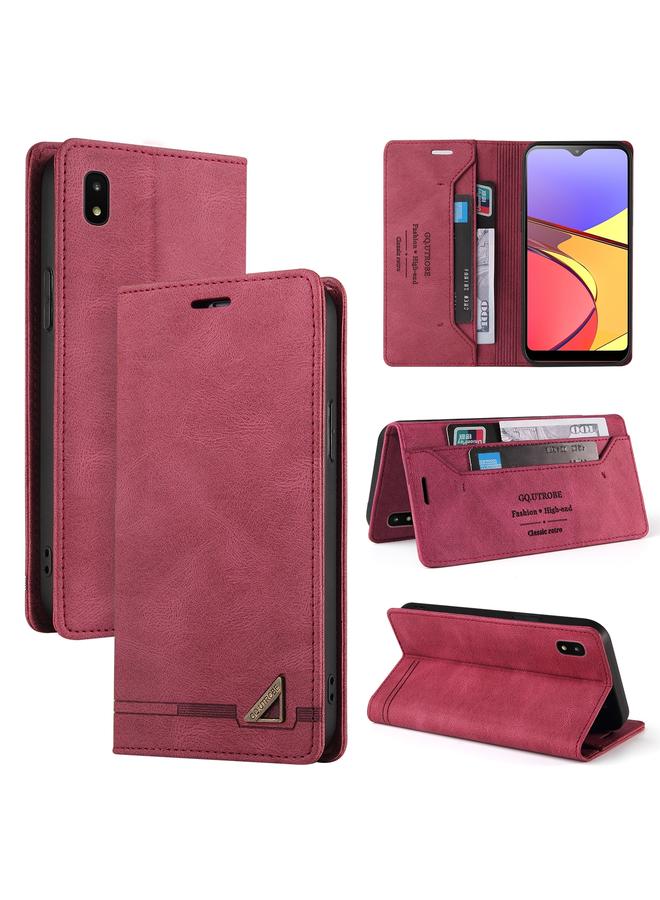 اس-توب جراب لهاتف Samsung Galaxy A20/A21 إصدار JP، جراب جلدي مضاد للسرقة مع حامل قابل للطي أفقيًا - Image 1