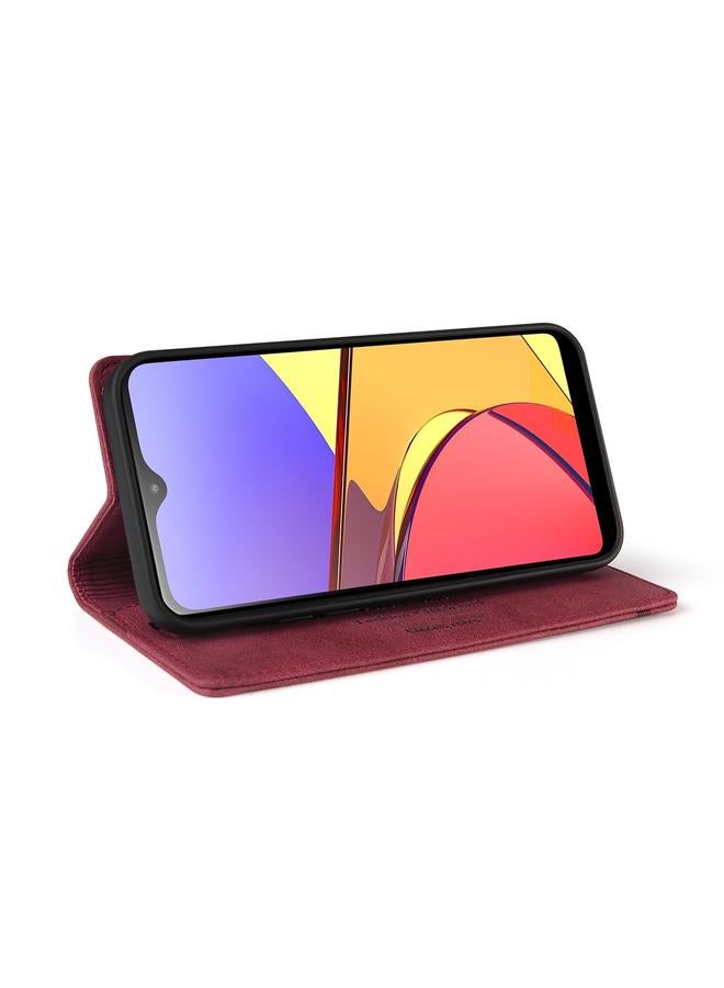 اس-توب جراب لهاتف Samsung Galaxy A20/A21 إصدار JP، جراب جلدي مضاد للسرقة مع حامل قابل للطي أفقيًا - Image 5