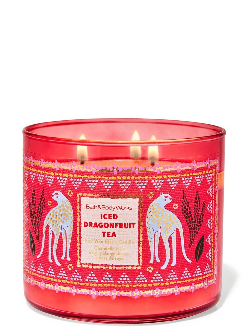 Bath & Body Works Iced Dragonfruit Tea 3-Wick Candle