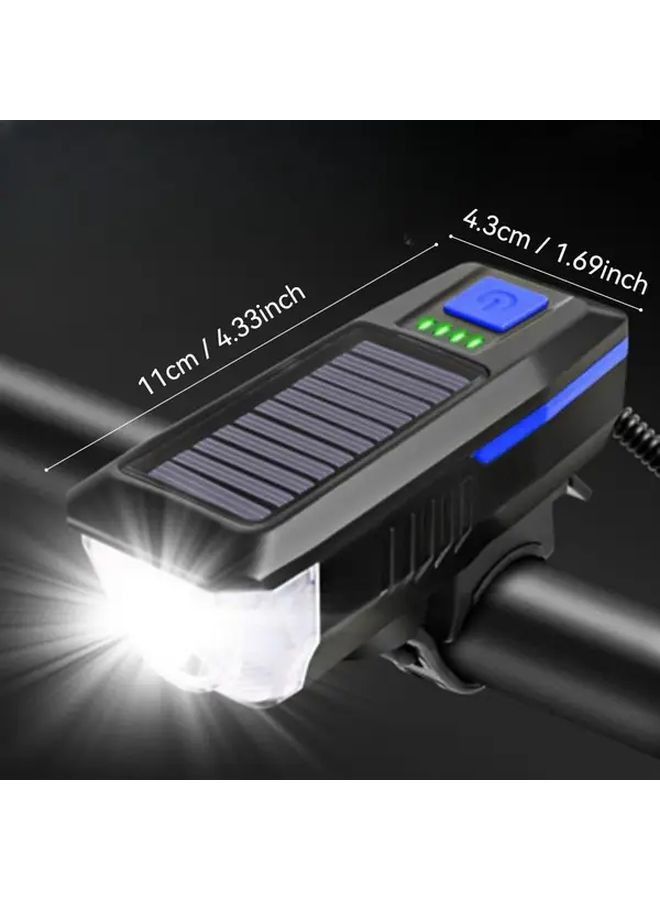 USB Rechargeable LED Flashlight Black Durable With Adjustable Dimmer Built In Battery Portable For Camping Emergency - Image 3