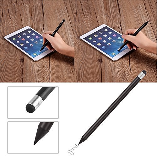fosa Capacitive Pen for Mobile Phones and Tablets, Universal Replacement Capacitive Pencil with Rubber Nib Support Click, Double Click, Drag, Scroll, 165 * 9 * 9mm - Image 5